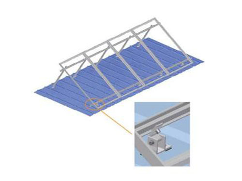 水泥屋頂、彩鋼瓦屋頂可調支架（起角度）